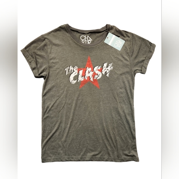 The Clash Short Sleeve Army Green T-shirt made from Recycled Polyester Blend - Picture 2 of 7